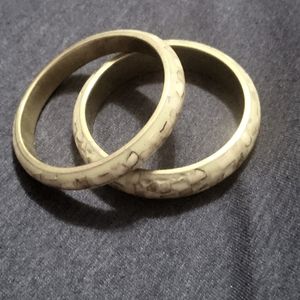 Pink and Gold Tone Bangles